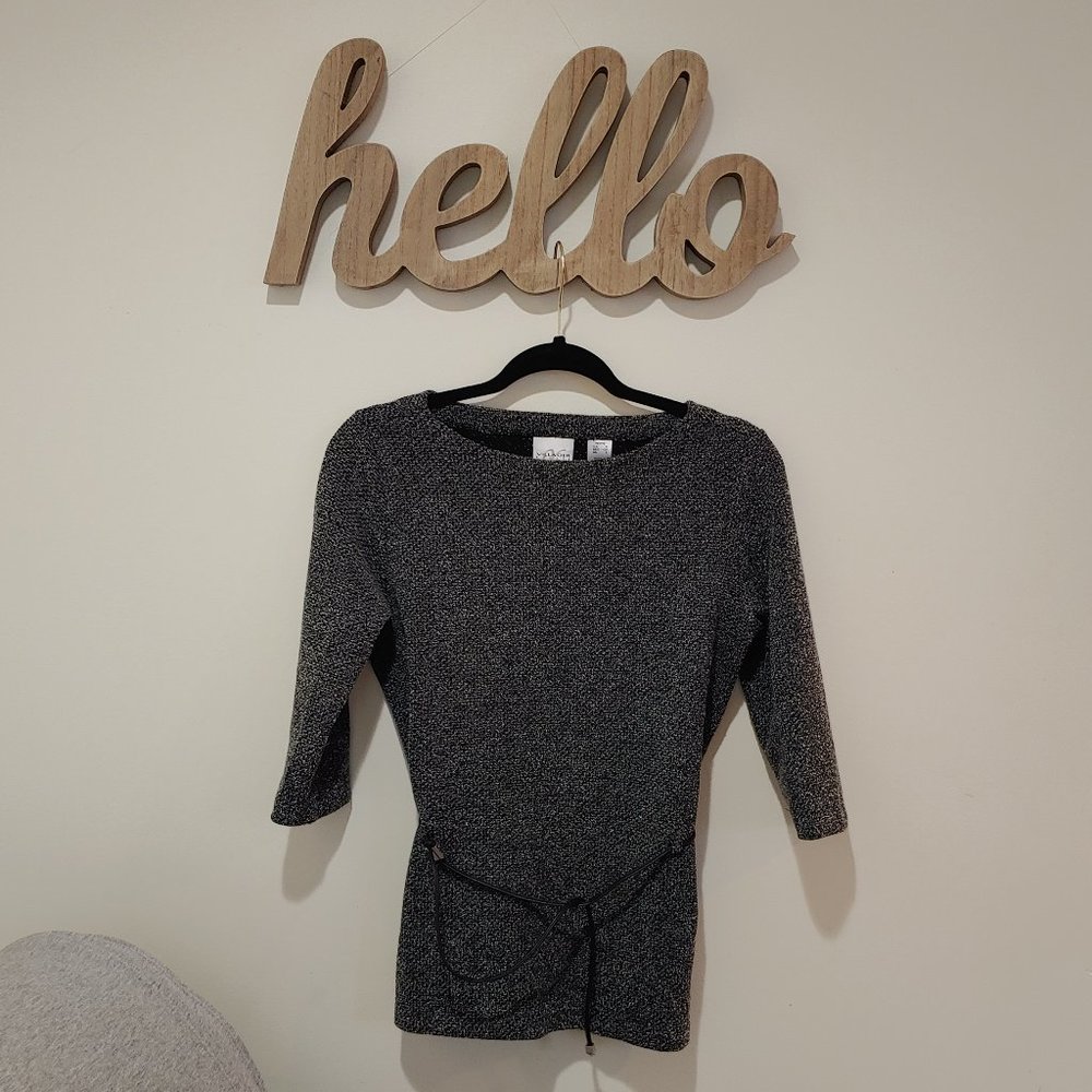 Villager by Liz Claiborne 3/4 Sleeve Top (S)